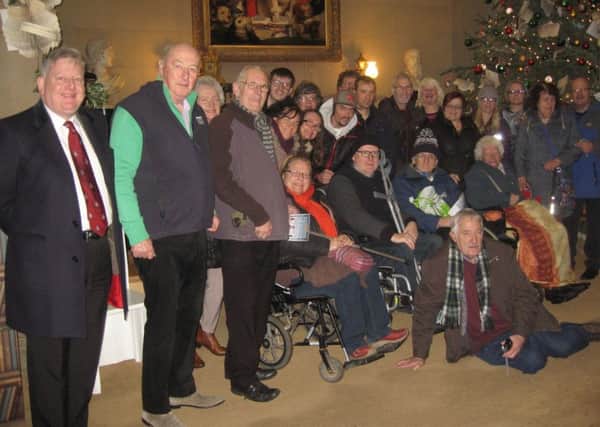 Chesterfield Deaf Society with group president the Duke of Devonshire at Chatsworth House.