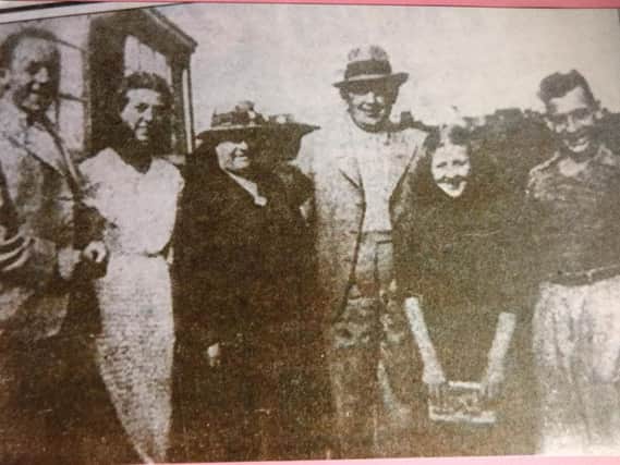 The Hargreaves family. Leslie is on the left, Herbert is third from the right and Herbert Junior is on the right. Picture submitted.