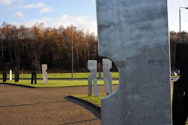 The Walking Together memorial at Markham Vale. Picture by Anne Shelley.