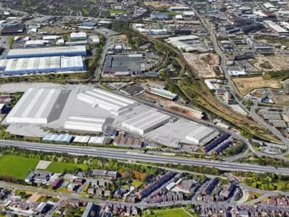 How Peel Logistics' 50 million development on the old Outokumpu site off Shepcote Lane in Sheffield should look.