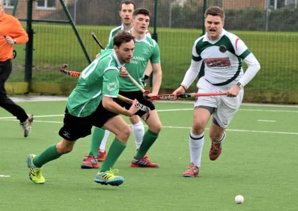 Two-goal hero Hugh Flassman in action during Chesterfields win over Coventry and North Warwick. (PHOTO BY: Chris Moores)