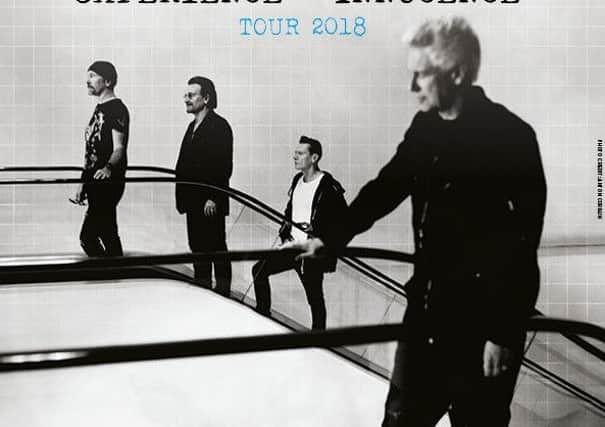 U2 tour poster.