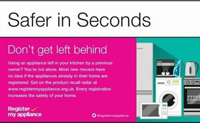 Today is register my appliance day to make you safer in seconds