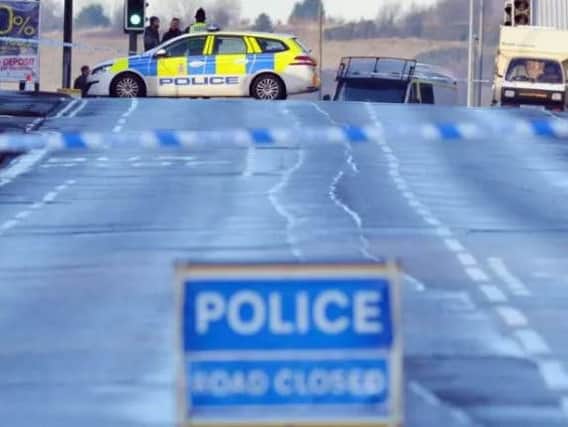 Sheffield Road in Chesterfield was cordoned off when the raid took place on December 19.