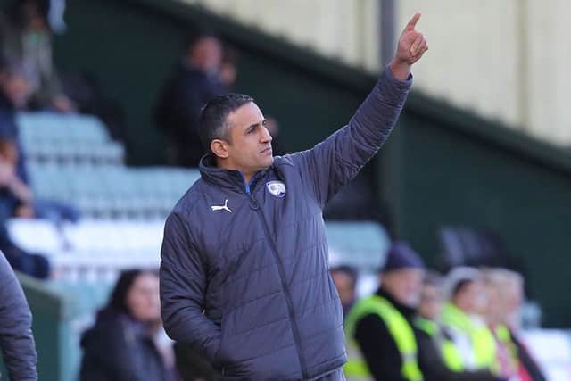 Picture by Gareth Williams/AHPIX.com; Football; Sky Bet League Two; Yeovil Town v Chesterfield FC; 20/01/2018 KO 15.00; Huish Park; copyright picture; Howard Roe/AHPIX.com; Jack Lester on the touchline at Yeovil