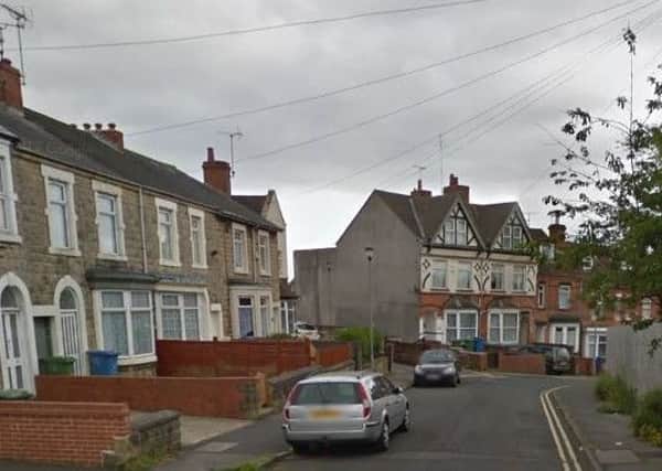 The car, with an 11-year-old girl inside, was stolen from West Hill Drive in Mansfield (pictured) and later crashed in Palterton, near Chesterfield. Photo from Google Images.