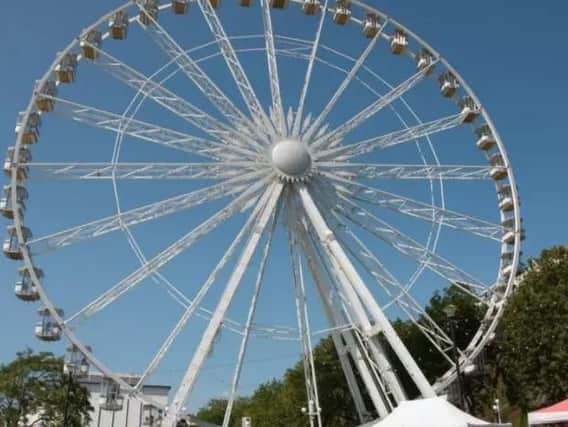 The observation wheel will soon be operational.