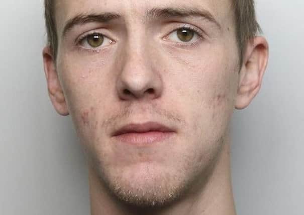 Pictured is Ashley Dunne, 20, of Poppyfields, Darley Dale, who has been jailed for 22 weeks after he was found in possession of a knife in a public place for the second time.