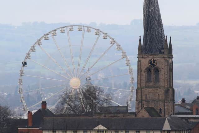 The huge wheel in Chesterfield. Picture by Jason Chadwick.