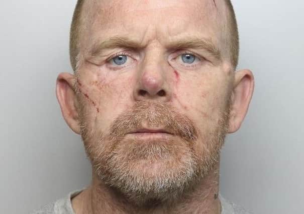 Pictured is Brian Spencer, 44, of Chestnut Court, Cromford, who has been jailed for 44 months after committing robbery.