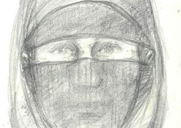 Artist's impression of man wanted over rape and attempted murder of woman in Ilkeston.