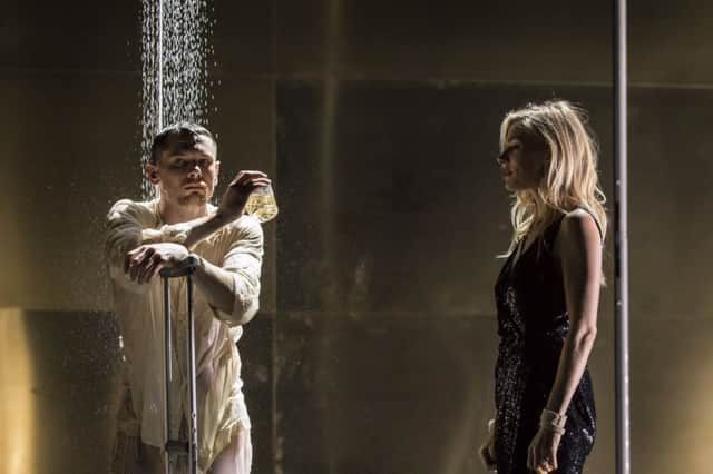 Sienna Miller and Jack O'Connell in The Young Vic's production of Cat on a Hot Tin Roof. Photo by Johan Persson.