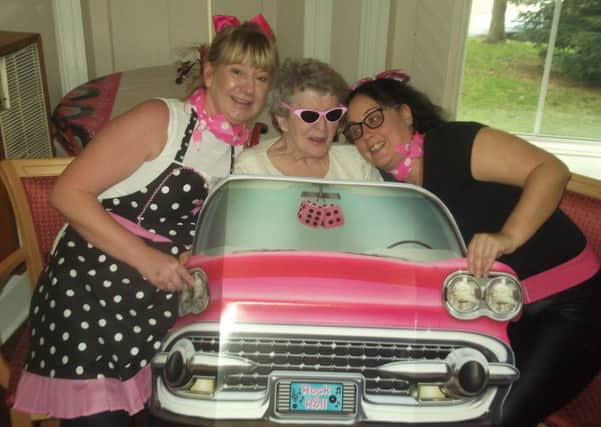 Springbank Care Home, Chesterfield, holds American themed event to mark Dignity Action Day.
