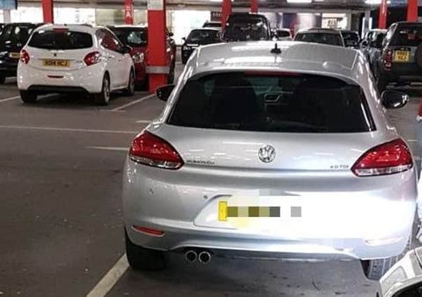 This car was 'being driven in an anti-social manner'. Picture posted on the @DerbyshireARU Twitter account.