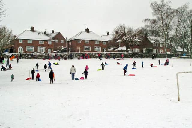 Kids love a surprise day off school to go sledging!