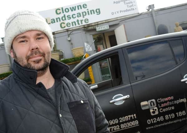Wayne Cutts from Clowne Landscaping Centre, who helped out snow stricken locals.