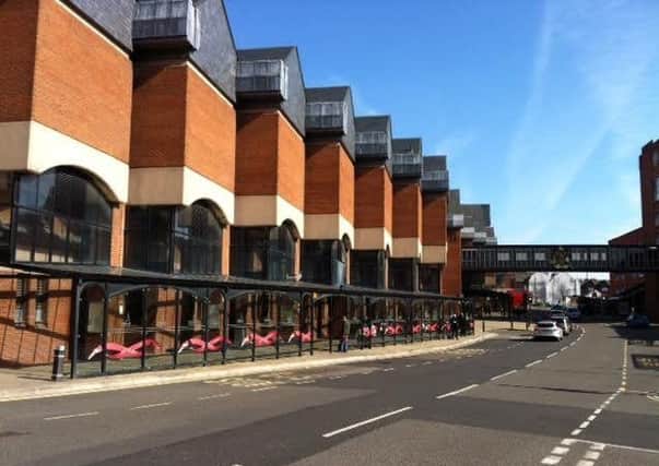 Pictured is New Beetwell Street, Chesterfield, which has become a popular gathering point for the town's homeless.