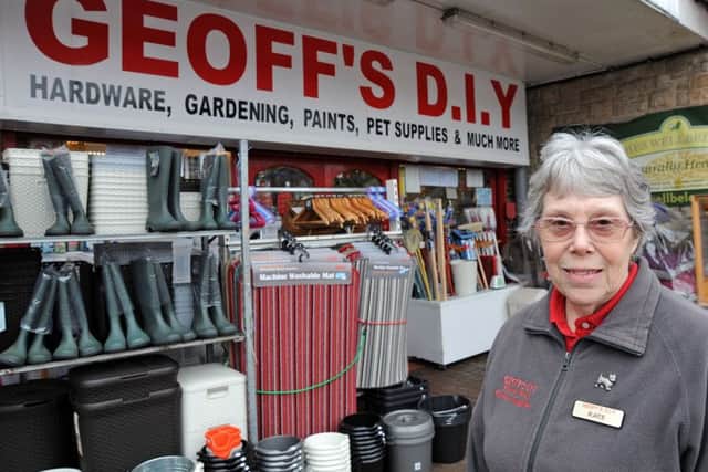 Dronfield Civic Centre shopping area.
Kate Ollerenshaw who owns Geoff's D.I.Y store.