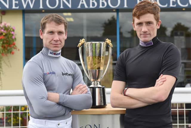 Champion Richard Johnson (left) and Sam Twiston-Davies, two of the leading jockeys who will be gunning for winners at the Festival.