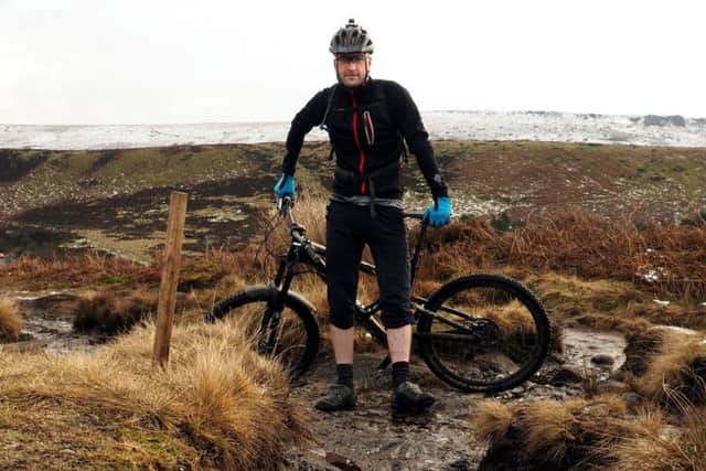 Chris Maloney (aka Keeper of the Peak) on the bridleway to Whinstone Lee Tor