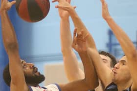 Star player Joseph Baugh, who is hoping to lead Linbraze Derbyshire Arrows to National Basketball League play-offs glory. (PHOTO BY: Jason Chadwick)
