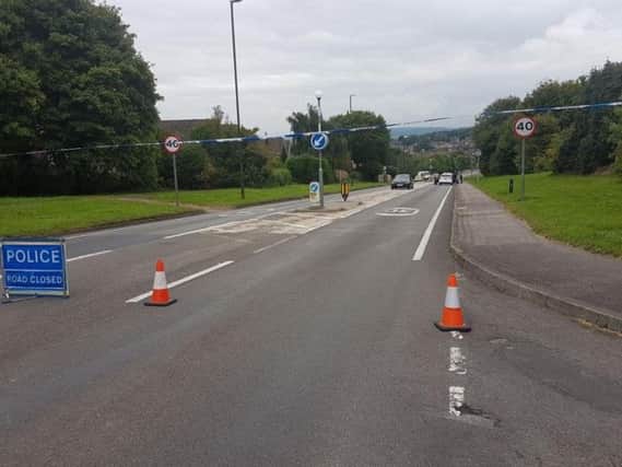 The scene on Loundsley Green Road on September 4 last year after the collision.