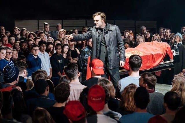 David Morrissey as Mark Anthony in Julius Caesar. Photo by Manuel Harlan.