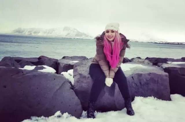 Molly pictured on holiday in Iceland.