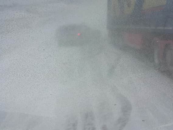 This photo by Owen Thompson shows conditions on the A53.
