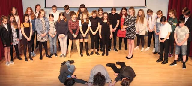 Outwood Academy lower school drama club perform Blood Brothers.