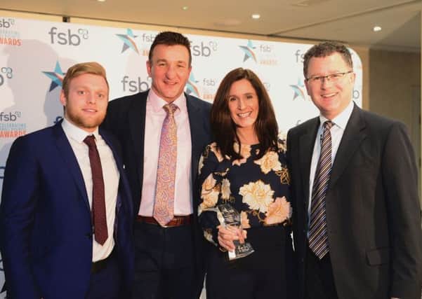 Ethical coffee capsule supplier Peak Coffee has been named Microbusiness of the Year at the Federation of Small Businesses East Midlands award. The company is run by husband and wife, Glyn and Sue Jones, centre.