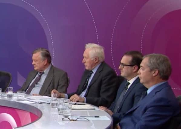 Question Time sees members of the public put topical questions to leading political figures