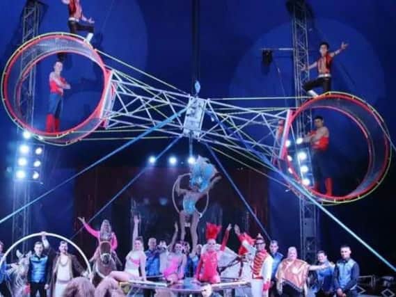 Entertainers at Circus Mondao.