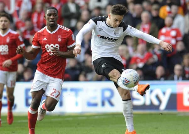 Tom Lawrence, who scored the winning goal for Derby at Preston on Easter Monday. (PHOTO BY: Mark Fear Photography)