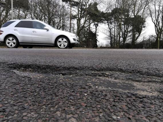 There are currently 2,500 potholes on Derbyshire's roads which need fixing.