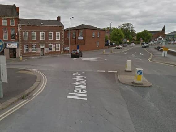 The alleged assault occurred at the mini roundabout junction of Newbold Road and Sheffield Road