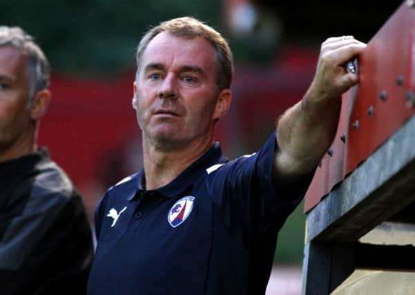 John Sheridan pictured when manager at Chesterfield