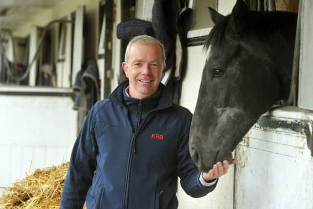 Trainer Karl Burke at his Middleham yard, where his filly, Laurens, is a big fancy for Sunday's Qipco 1,000 Guineas at Newmarket. (PHOTO BY: Gary Longbottom)