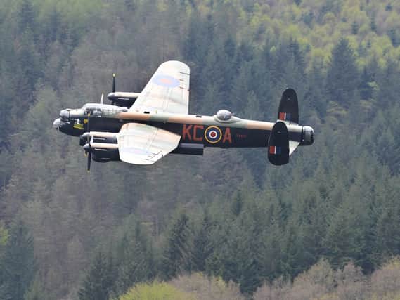 A Lancaster bomber will fly over the Peak District on May 16