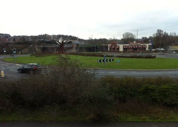 Pictured is Horns Bridge roundabout, at Chesterfield.