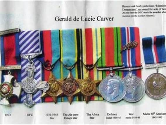 The stolen medals.