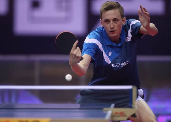 Pitchford in action in China. Photo/ITTF.