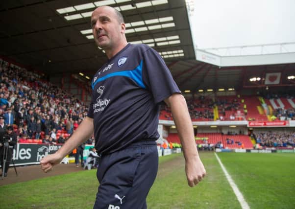 Paul Cook in his time as Town boss (Pic: James Williamson)