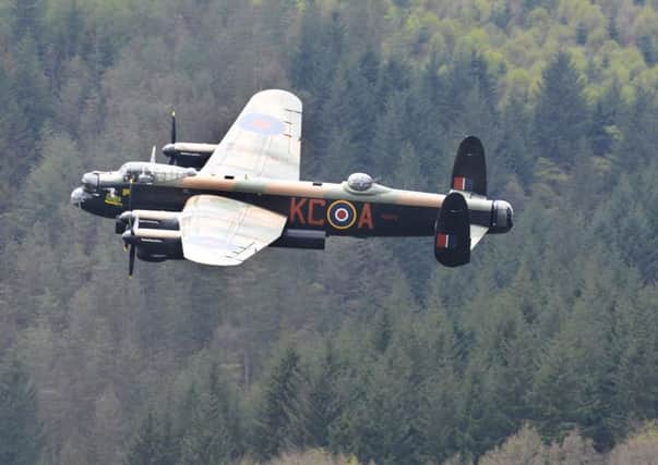 A Lancaster bomber is scheduled to fly over the Peak District on May 16