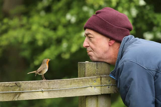 Steve Gray has a close relationship with the animals and birds he photographs in Derbyshire
