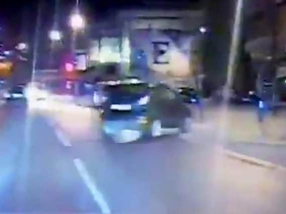 Police attempted to pull the motorist over after spotting them driving without lights