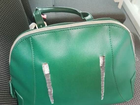 The handbag stolen by the robber was later found.
