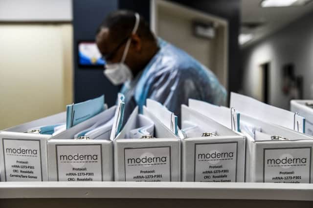 While Moderna has said that its vaccine is effective against the new Covid-19 strains, a booster shot is in development (Photo: CHANDAN KHANNA/AFP via Getty Images)